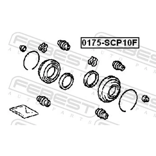 Opravná sada brzdového strmeňa 0175-SCP10F /FEBEST/ - obr. 1