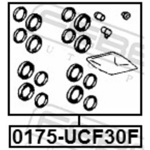 Opravná sada brzdového strmeňa 0175-UCF30F /FEBEST/ - obr. 1