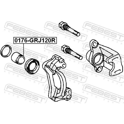Piest brzdového strmeňa 0176-GRJ120R /FEBEST/ - obr. 1