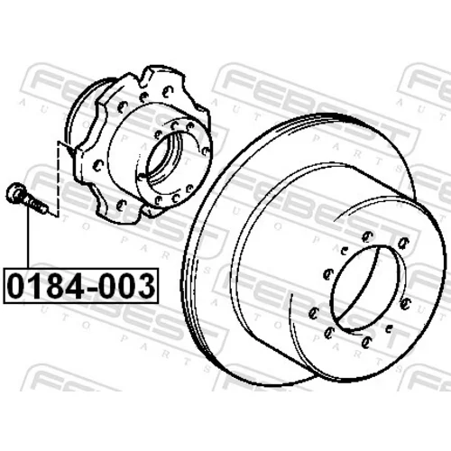 Čap kolesa 0184-003 /FEBEST/ - obr. 1