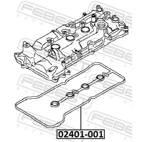 Tesnenie veka hlavy valcov 02401-001 /FEBEST/ - obr. 1
