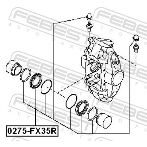 Opravná sada brzdového strmeňa 0275-FX35R /FEBEST/ - obr. 1