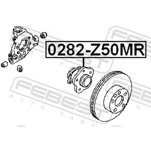 Náboj kolesa 0282-Z50MR /FEBEST/ - obr. 1