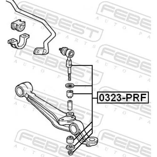 Tyč/Vzpera stabilizátora 0323-PRF /FEBEST/ - obr. 1