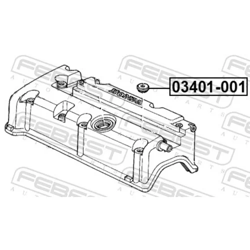 Puzdro veka hlavy valcov 03401-001 /FEBEST/ - obr. 1