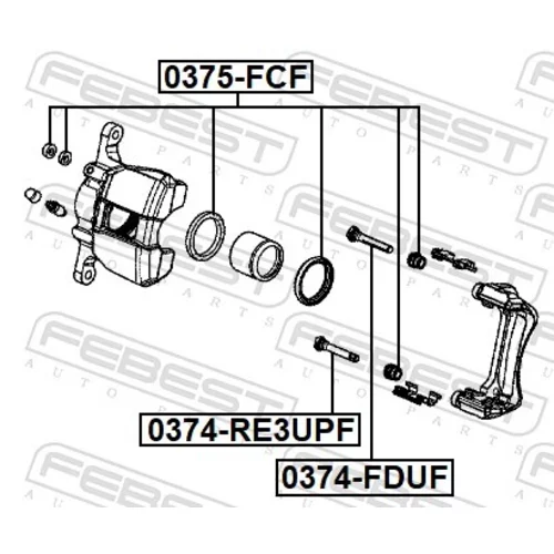 Opravná sada brzdového strmeňa 0375-FCF /FEBEST/ - obr. 1