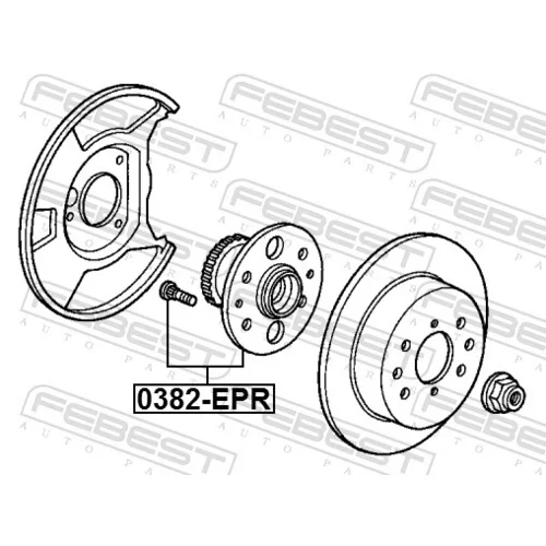 Náboj kolesa 0382-EPR /FEBEST/ - obr. 1