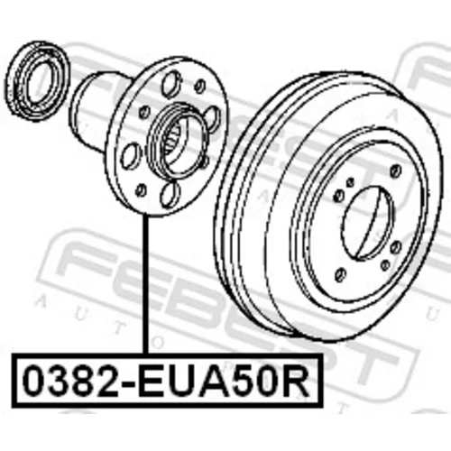 Náboj kolesa 0382-EUA50R /FEBEST/ - obr. 1