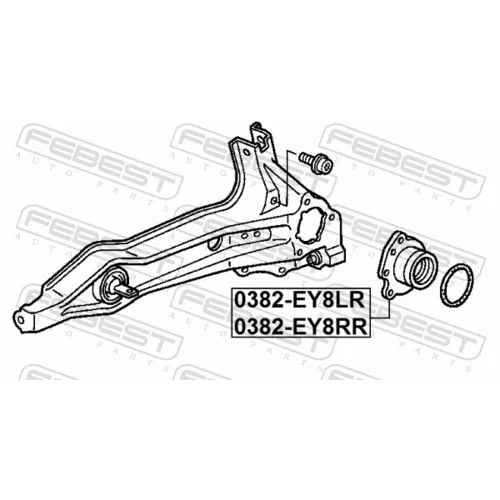 Náboj kolesa 0382-EY8LR /FEBEST/ - obr. 1