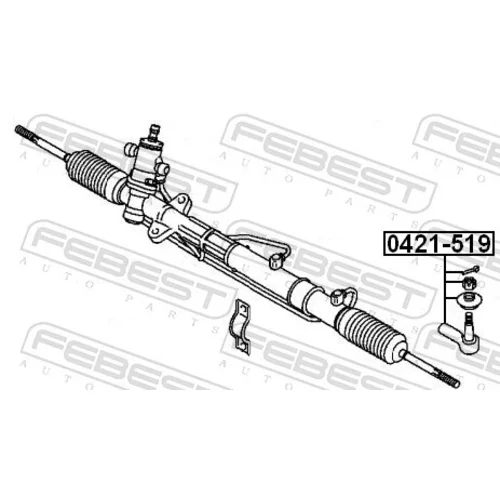 Hlava/čap spojovacej tyče riadenia 0421-519 /FEBEST/ - obr. 1