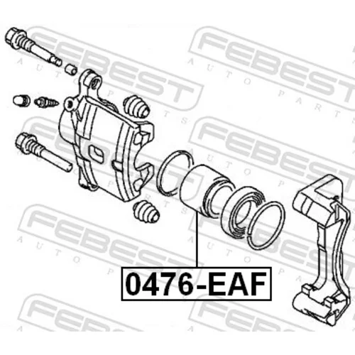 Piest brzdového strmeňa 0476-EAF /FEBEST/ - obr. 1