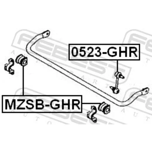 Tyč/Vzpera stabilizátora 0523-GHR /FEBEST/ - obr. 1