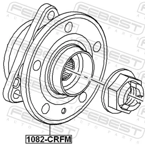 Náboj kolesa 1082-CRFM /FEBEST/ - obr. 1