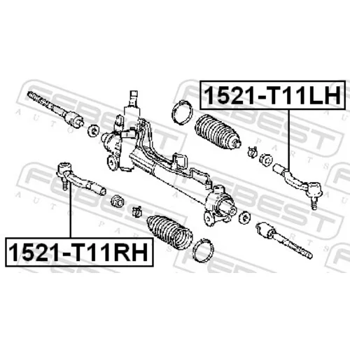 Hlava/čap spojovacej tyče riadenia 1521-T11LH /FEBEST/ - obr. 1