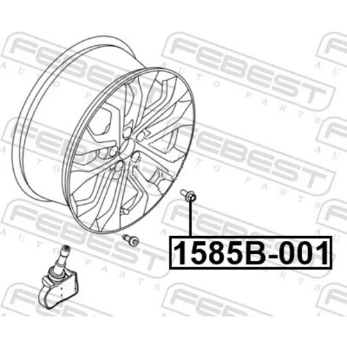 Čap kolesa 1585B-001 /FEBEST/ - obr. 1
