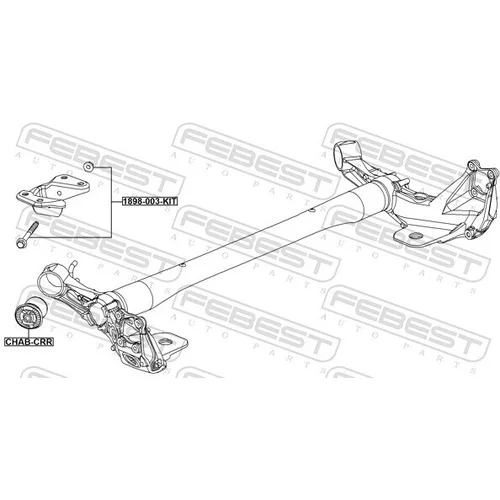 Sada na opravu vodiaceho čapu 1898-003-KIT /FEBEST/ - obr. 1