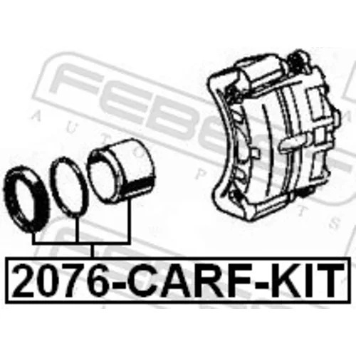 Piest brzdového strmeňa 2076-CARF-KIT /FEBEST/ - obr. 1