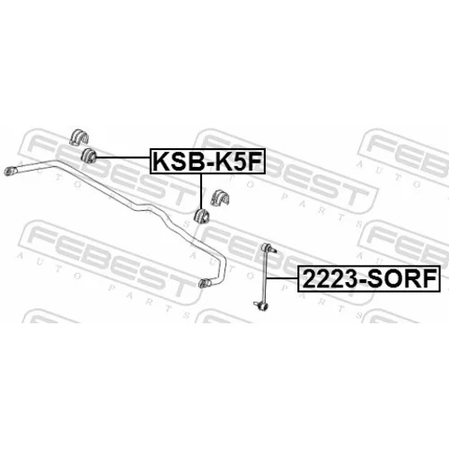 Tyč/Vzpera stabilizátora 2223-SORF /FEBEST/ - obr. 1