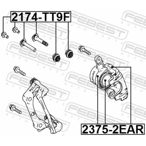 Opravná sada brzdového strmeňa 2375-2EAR /FEBEST/ - obr. 1