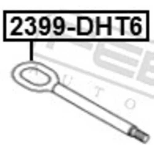Vlečný hák 2399-DHT6 /FEBEST/ - obr. 1
