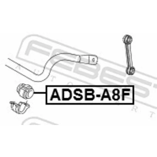 Uloženie priečneho stabilizátora ADSB-A8F /FEBEST/ - obr. 1