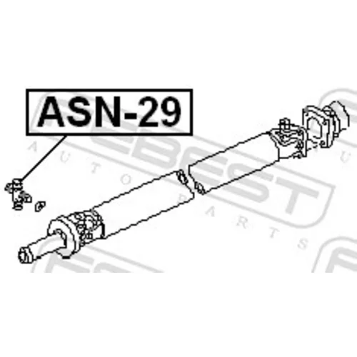 Kĺbový hriadeľ ASN-29 /FEBEST/ - obr. 1