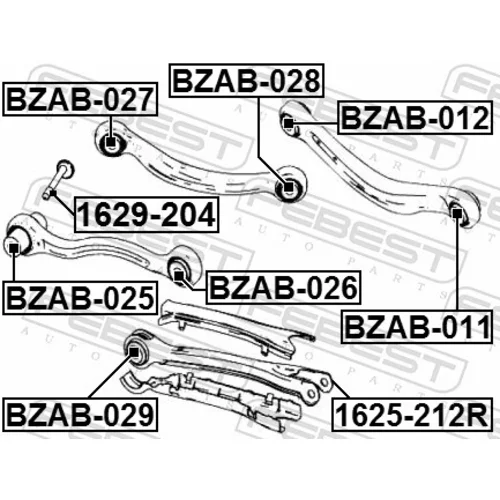Uloženie riadenia BZAB-028 /FEBEST/ - obr. 1