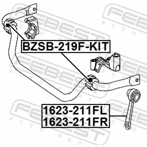 Opravná sada uloženia stabilizátora BZSB-219F-KIT /FEBEST/ - obr. 1
