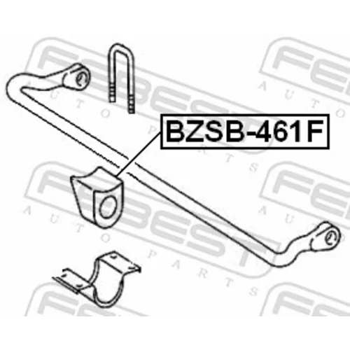 Uloženie priečneho stabilizátora BZSB-461F /FEBEST/ - obr. 1