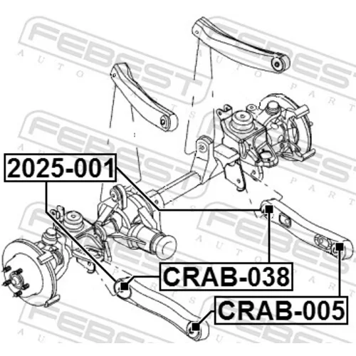 Uloženie riadenia CRAB-038 /FEBEST/ - obr. 1