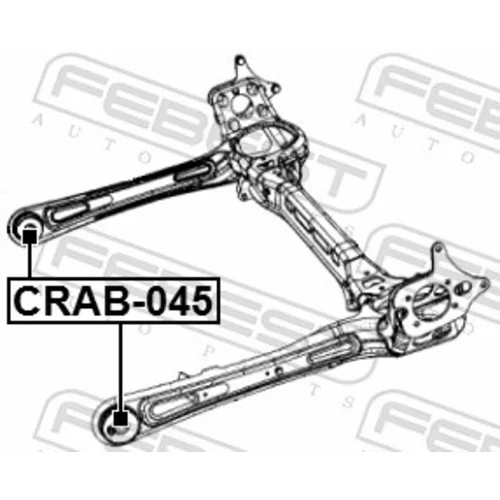 Uloženie tela nápravy CRAB-045 /FEBEST/ - obr. 1