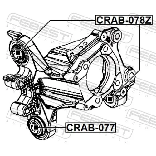 Uloženie riadenia CRAB-077 /FEBEST/ - obr. 1