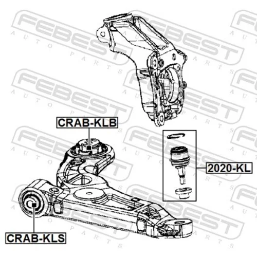 Uloženie riadenia CRAB-KLS /FEBEST/ - obr. 1