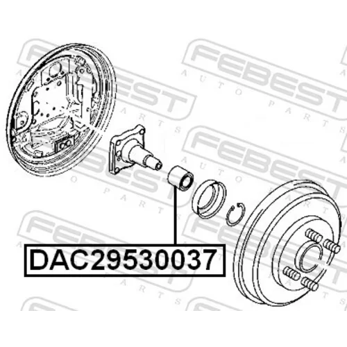 Ložisko kolesa DAC29530037 /FEBEST/ - obr. 1