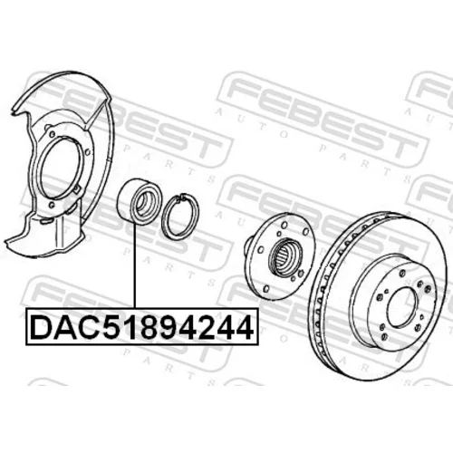 Ložisko kolesa DAC51894244 /FEBEST/ - obr. 1