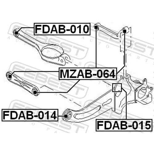 Uloženie riadenia FDAB-015 /FEBEST/ - obr. 1
