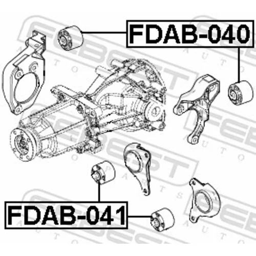 Uloženie, diferenciál FDAB-041 /FEBEST/ - obr. 1