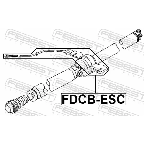 Stredové ložisko kĺbového hriadeľa FDCB-ESC /FEBEST/ - obr. 1
