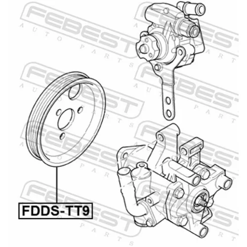 Remenica servočerpadla FDDS-TT9 /FEBEST/ - obr. 1