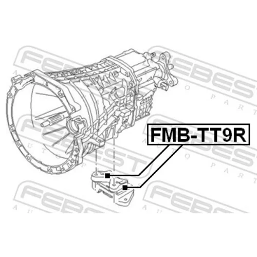 Uloženie motora FMB-TT9R /FEBEST/ - obr. 1