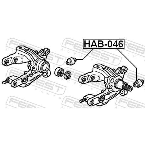 Uloženie riadenia HAB-046 /FEBEST/ - obr. 1