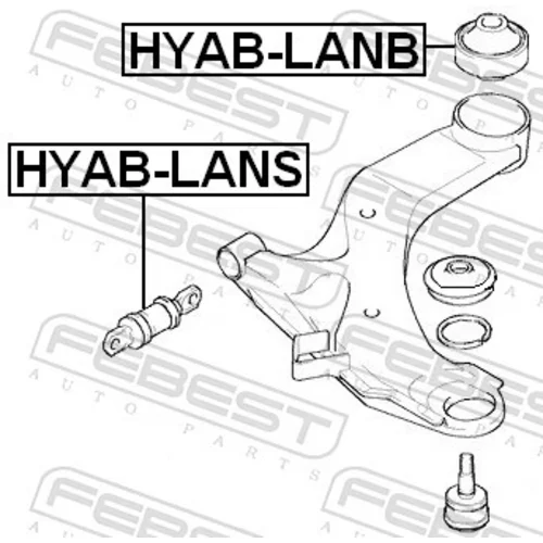 Uloženie riadenia HYAB-LANB /FEBEST/ - obr. 1