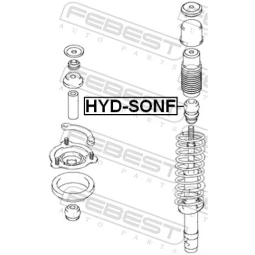 Doraz odpruženia HYD-SONF /FEBEST/ - obr. 1