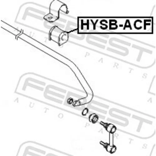 Uloženie priečneho stabilizátora HYSB-ACF /FEBEST/ - obr. 1