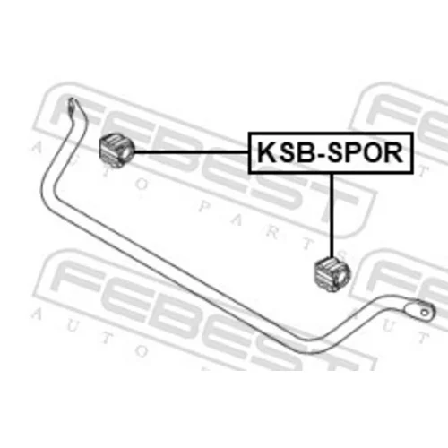 Uloženie priečneho stabilizátora KSB-SPOR /FEBEST/ - obr. 1