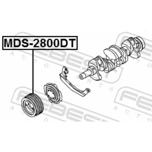 Remenica kľukového hriadeľa MDS-2800DT /FEBEST/ - obr. 1
