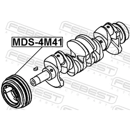Remenica kľukového hriadeľa MDS-4M41 /FEBEST/ - obr. 1