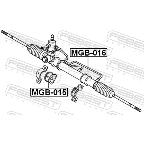 Uloženie prevodovky riadenia MGB-016 /FEBEST/ - obr. 1