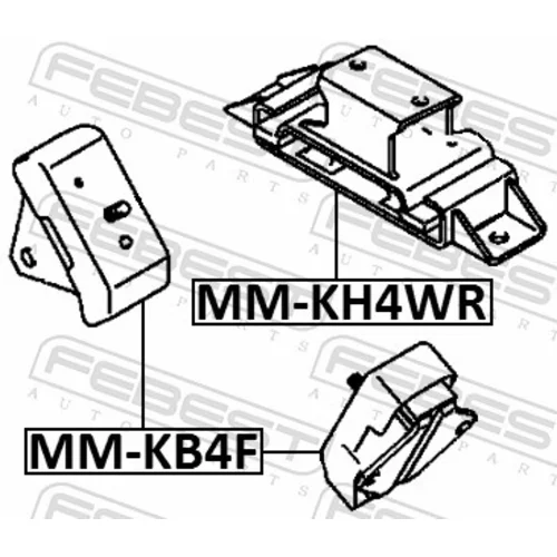 Uloženie automatickej prevodovky MM-KH4WR /FEBEST/ - obr. 1