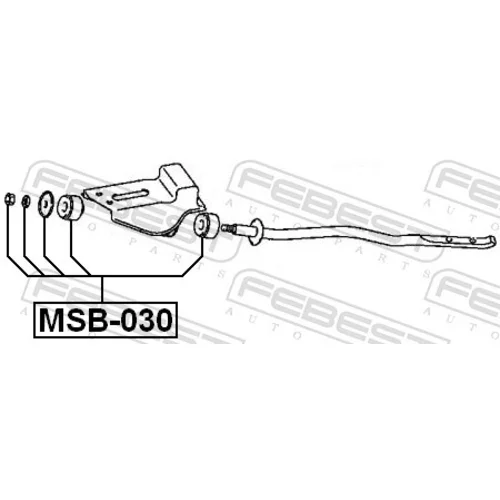 Uloženie riadenia MSB-030 /FEBEST/ - obr. 1